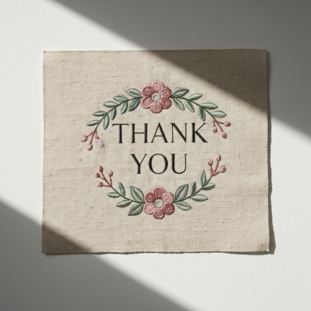 Thank You with Florals